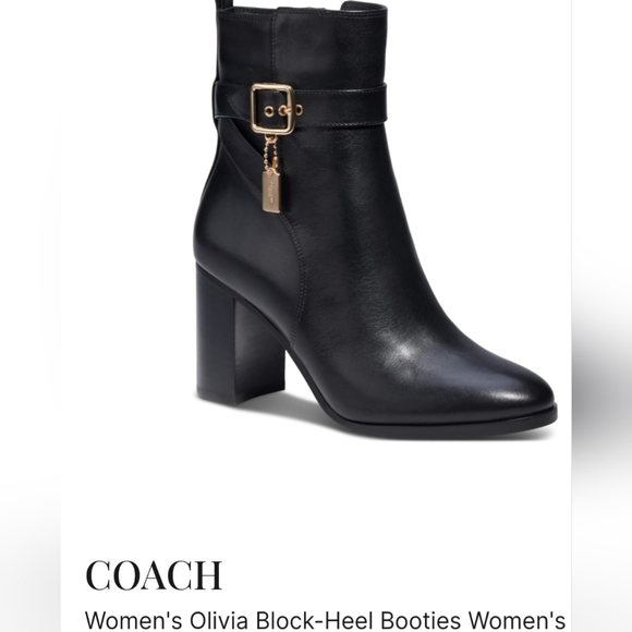 COACH ANKLE BOOTS SZ 9 NWT - Picture 1 of 2
